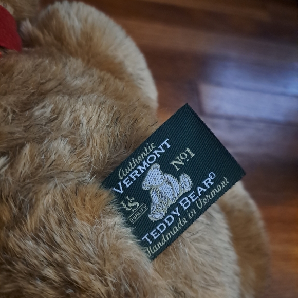 Vermont Teddy Bear Puppy Love with Red Bow – 15" - Picture 2 of 5